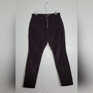 Universal Thread Burgundy High Rise Skinny Corduroy Pants